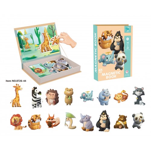 Puzzle Magnetyczne + Książeczka Safari