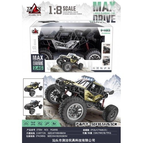 R/C Crawler STUNT Racing Szary 1:8