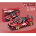 Klocki Auto Sportowe Czerwone 482el.