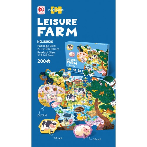 Zestaw Puzzli 200el. Farma