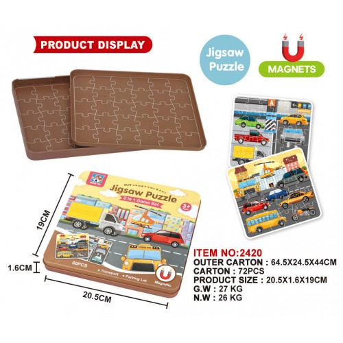 Magnetyczny Zestaw Puzzle Miasto