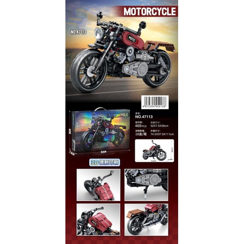 Zestaw Klocków Motocykl 469el.