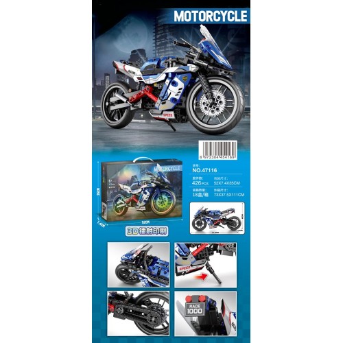 Zestaw Klocków Motocykl 426el.
