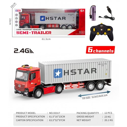Duży Tir Kontenerowiec R/C