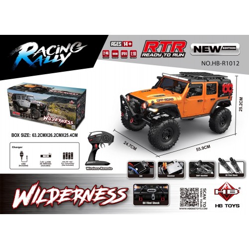 Auto R/C WILDERNESS RTR 1:10 Pomarańczowy