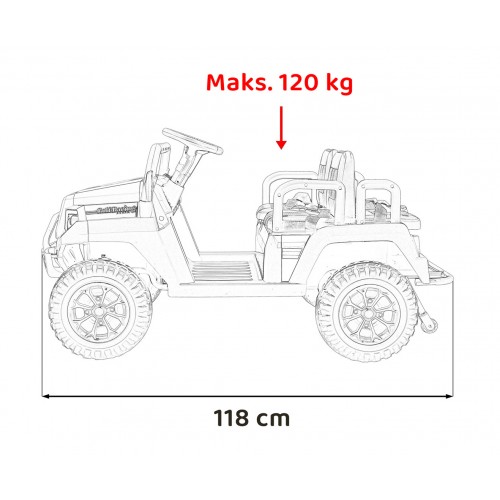 Pojazd Buggy 4-osobowy Champion Biały