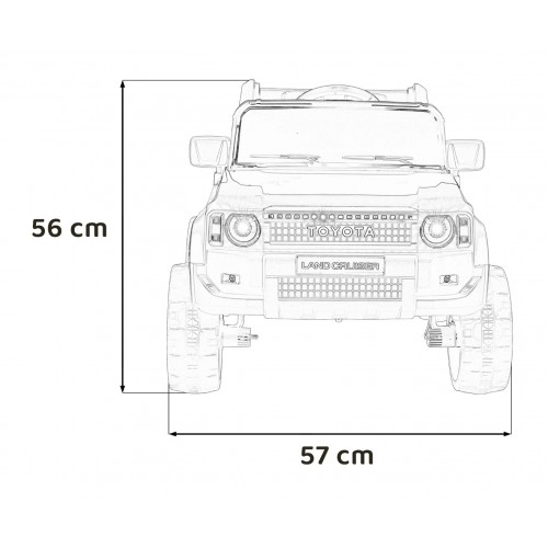 Pojazd Toyota Land Cruiser PRADO Czerwony