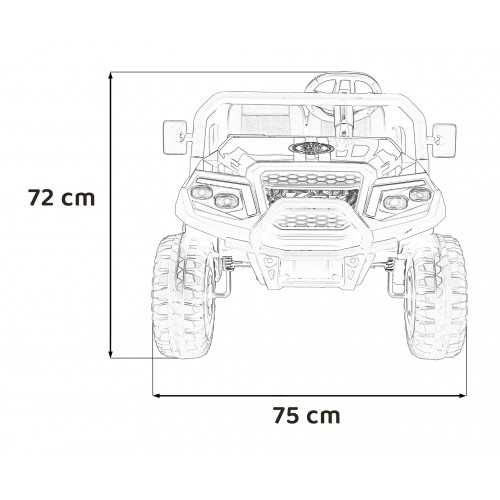 Pojazd Buggy 4-osobowy Champion Biały