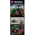 Zestaw Klocków Traktor Zielony + Akcesoria 1828el.