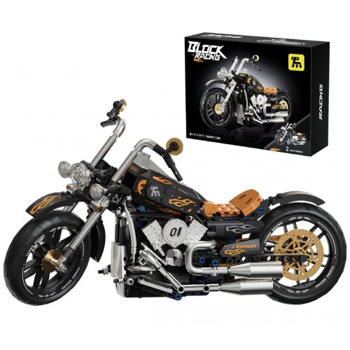 Zestaw Klocków Motocykl Czarny 455el.