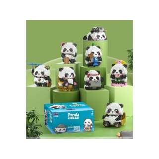 MEGA Zestaw Klocków Pandy 9 Figurek