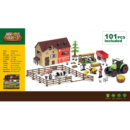 MEGA Zestaw Farmer z Traktorem + Akcesoria