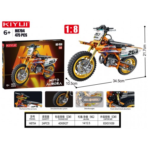 Zestaw Klocków Motor Cross 475el.