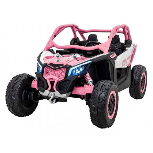 Pojazd Buggy Maverick Turbo RR Pompowane Koła Różowy