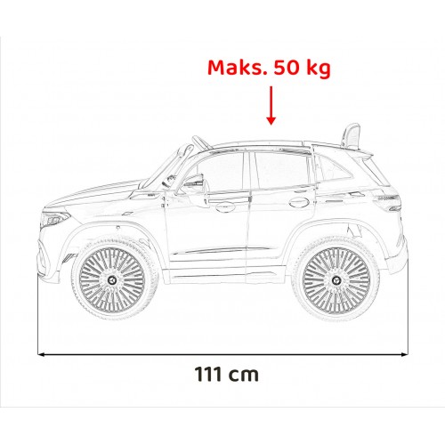 Pojazd Mercedes Benz EQA 250 Czerwony