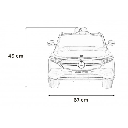 Pojazd Mercedes Benz EQA 250 Czerwony