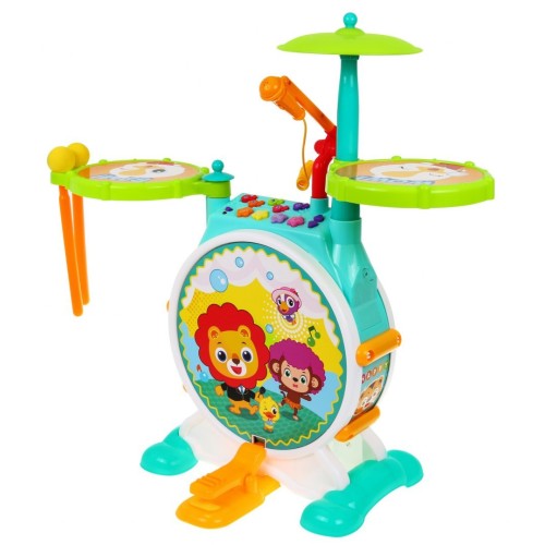 Interaktywna perkusja z mikrofonem dla dzieci 3+ Zabawka muzyczna Instrument + Akcesoria