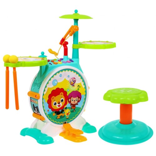 Interaktywna perkusja z mikrofonem dla dzieci 3+ Zabawka muzyczna Instrument + Akcesoria