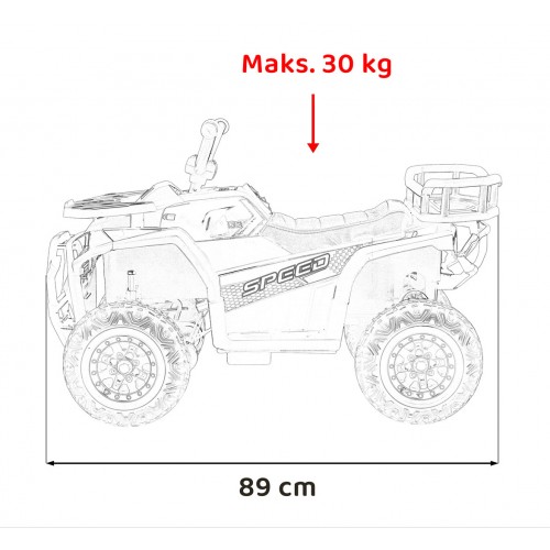 Pojazd Quad ATV Robust 01 Czerwony