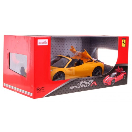 Autko R/C Ferrari 458 Speciale A Żółty 1:14 RASTAR