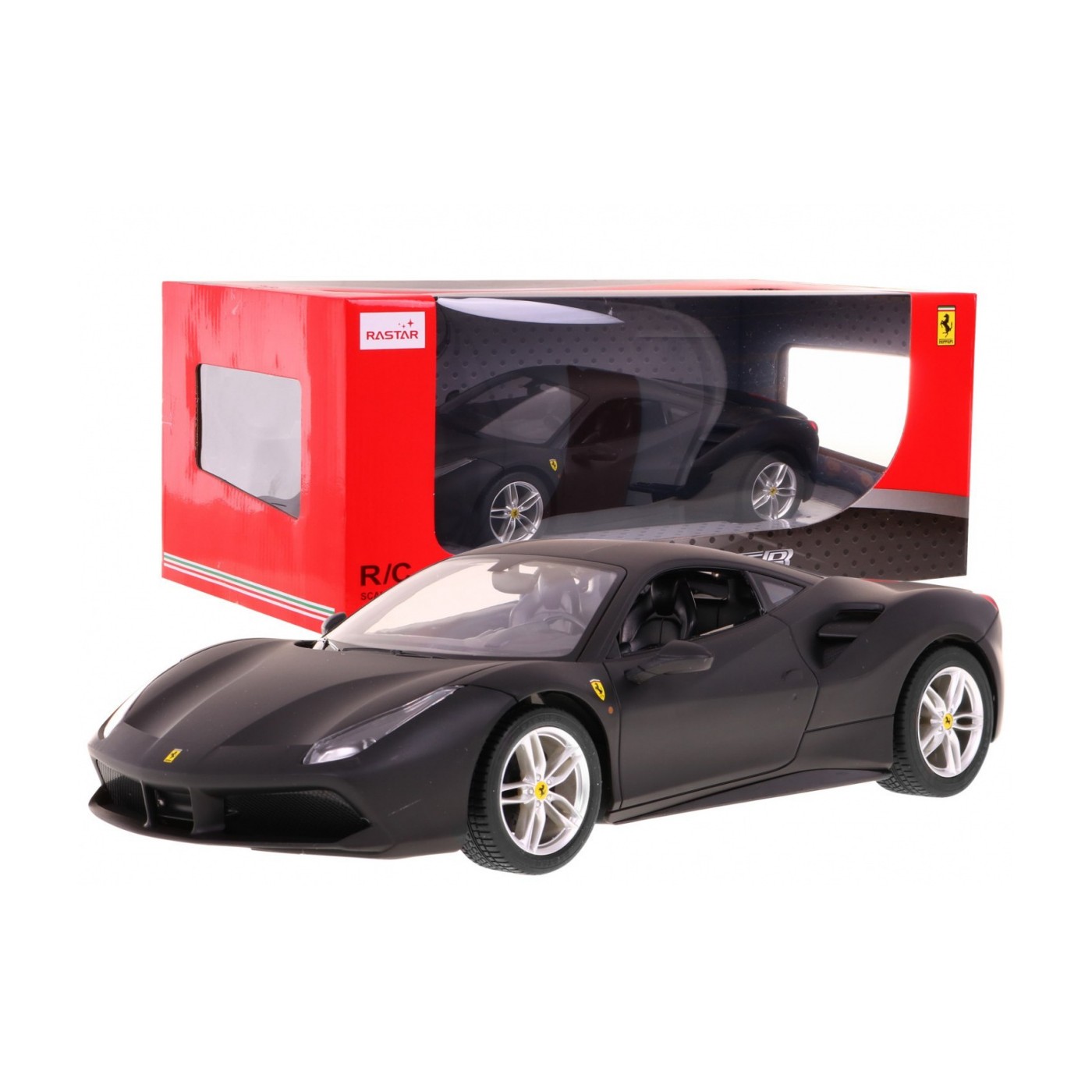 R C toy car Ferrari 488 GTB Black 1 14 RASTAR