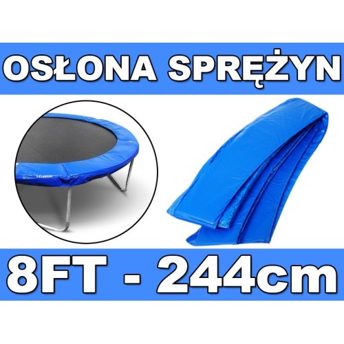 Flange, protective cover for 8FT 244cm trampoline springs