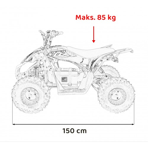 Pojazd Quad DESERT STORM LIFT Pomarańczowy