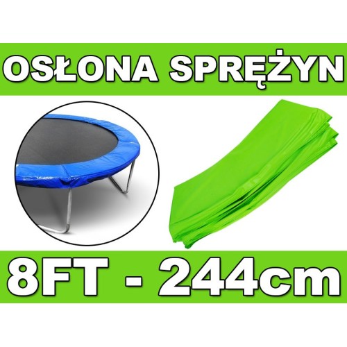 Flange, protective cover for 8FT 244cm trampoline springs