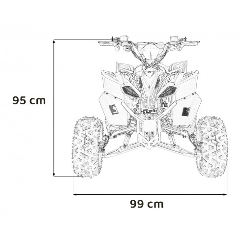 Pojazd Quad Spalinowy DESERT STORM LIFT Czarny