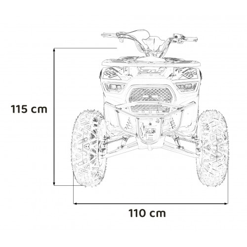Pojazd Quad Spalinowy 200CC MONSTER Czarny