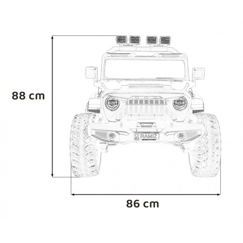 Pojazd Extreme Sport 4x4 Zmienna Wielkość Różowy