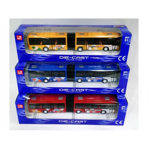 Autobus Przegubowy Metalowy 1:48