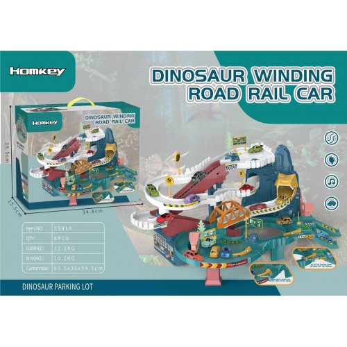 MEGA Wielofunkcyjny Parking DINO + Akcesoria