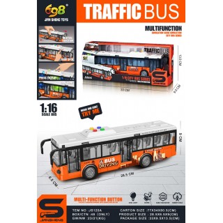 Autobus z Otwieranymi Drzwiami z Funkcją Świateł i Dźwięku