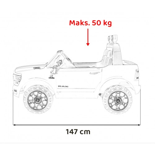 Pojazd RAM 3500 Biały