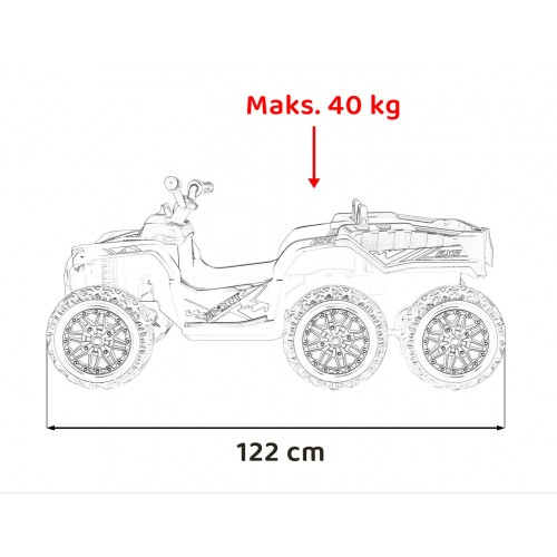Pojazd Quad Sport TX ATV Biały