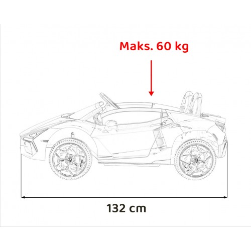 Pojazd Lamborghini Revuelto XL STRONG Czerwony