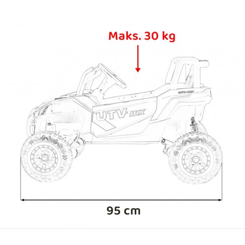 Pojazd Buggy Madman UTV-MX Żółty