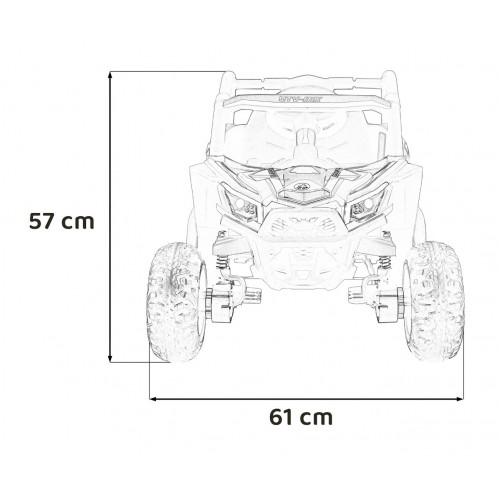 Pojazd Buggy Madman UTV-MX Żółty