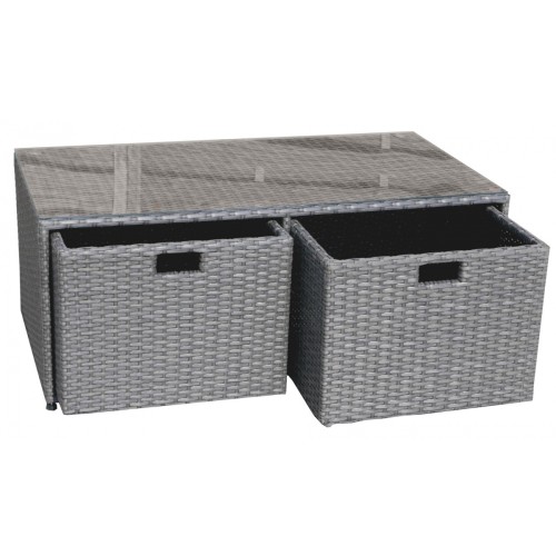 Set of Garden Furniture Technorattan With Drawers