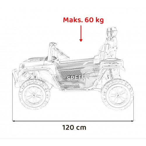 Pojazd Terenowy PASSION 4x4 Różowy