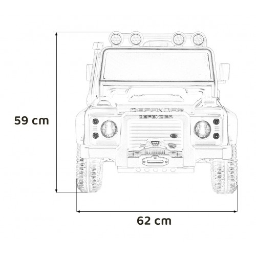 Pojazd Land Rover Defender 110 SVX Concept Pomarańczowy