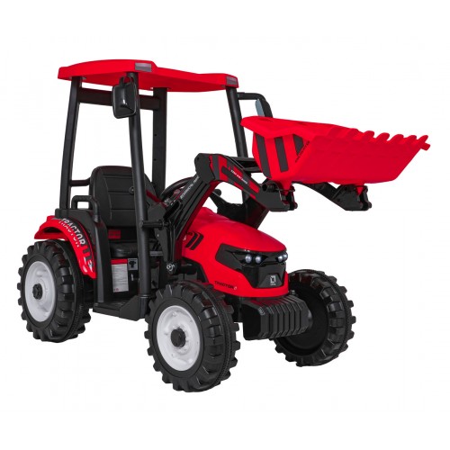 Pojazd MEGA Traktor D68 Z Przyczepką Czerwony