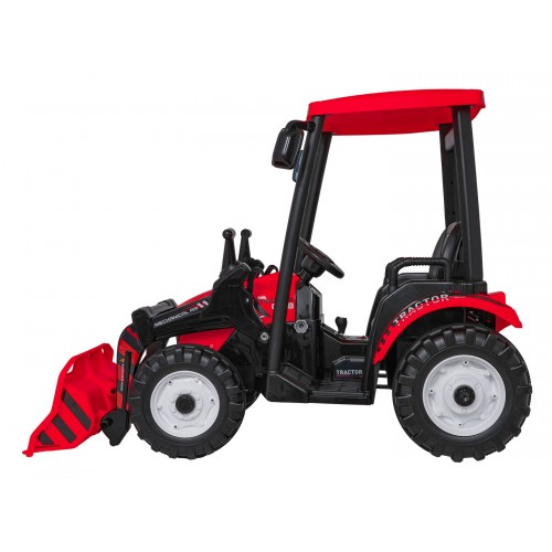 Pojazd MEGA Traktor D68 Z Przyczepką Czerwony