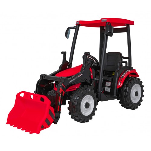 Pojazd MEGA Traktor D68 Z Przyczepką Czerwony