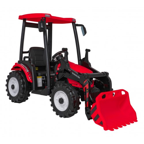 Pojazd MEGA Traktor D68 Z Przyczepką Czerwony