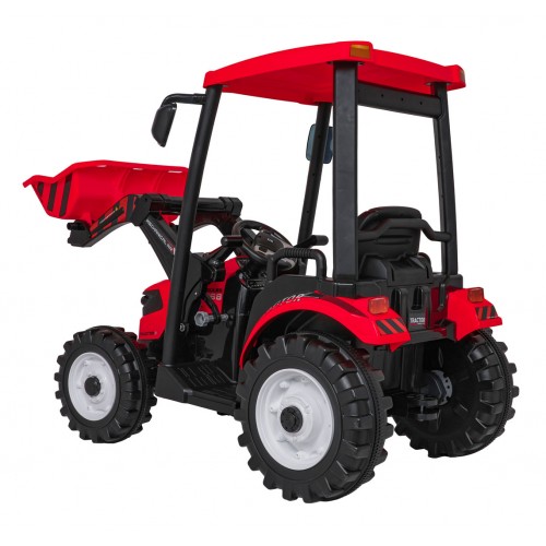 Pojazd MEGA Traktor D68 Z Przyczepką Czerwony
