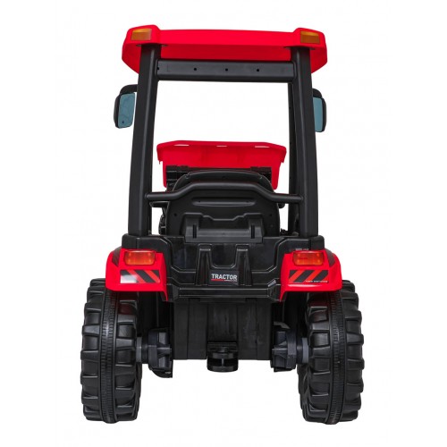 Pojazd MEGA Traktor D68 Z Przyczepką Czerwony