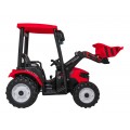Pojazd MEGA Traktor D68 Z Przyczepką Czerwony