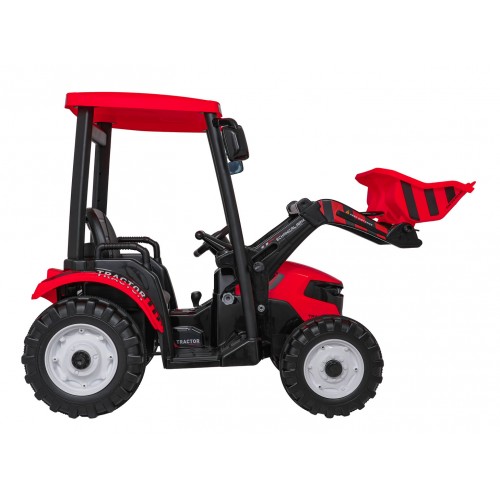 Pojazd MEGA Traktor D68 Z Przyczepką Czerwony